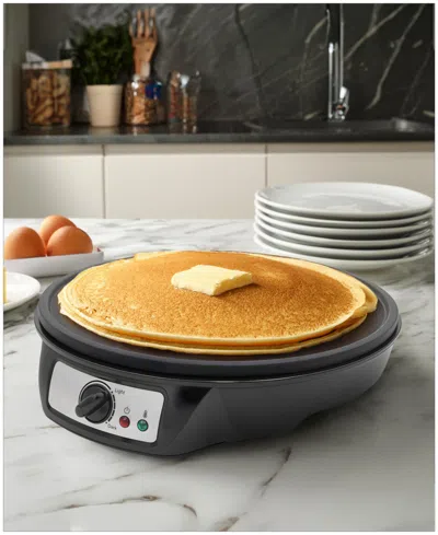 Elite Cuisine 12" Nonstick Crepe Maker Griddle In Black