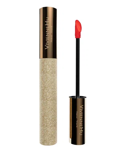 Vivienne Hu Goldsand 2-in-1 Liquid Lipstick & Cheek Blush, Soft Matte In 812 Red Red