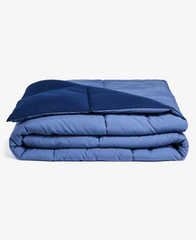 Arch Studio Microfiber Down Alternative Comforter, King, Exclusively At Macy's In Navy