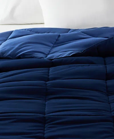 Arch Studio Microfiber Down Alternative Comforter, King, Exclusively At Macy's In Navy