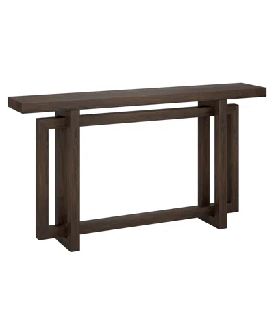 Hudson & Canal 55" Breslow Wide Rectangular Console Table In Alder Brown