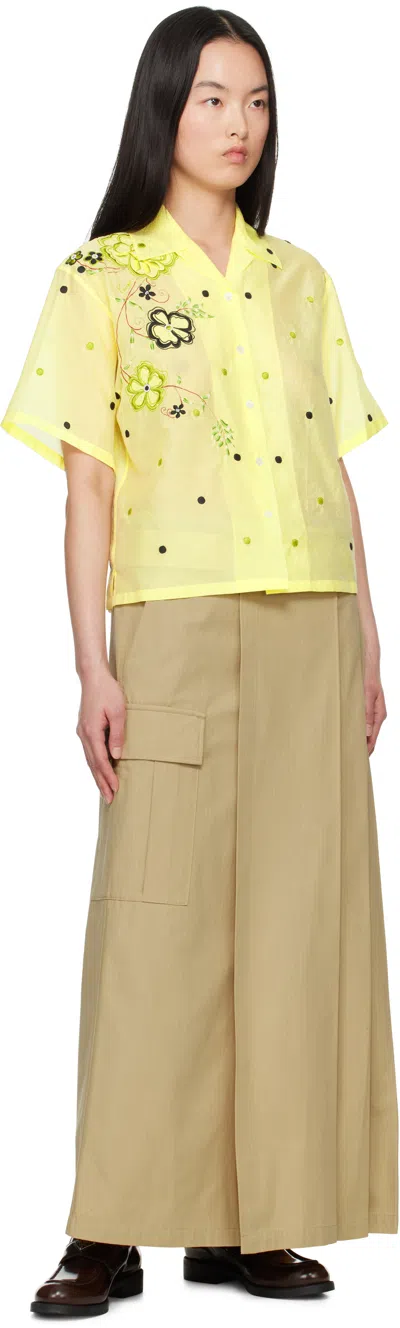 Kenzo Short-sleeved Shirt In 38 Vanilla