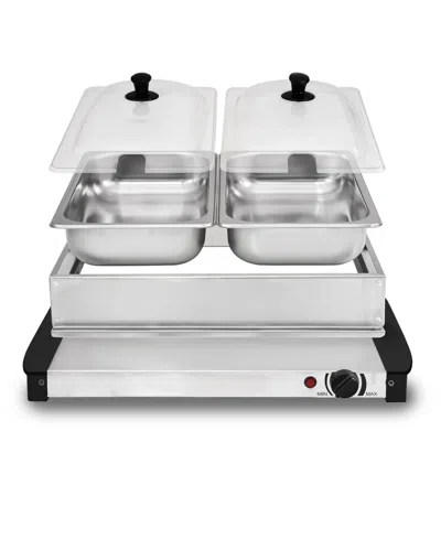 Elite Cuisine 5 Quart Stainless Steel Electric Buffet Server In Stainless Steel