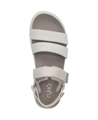 Ryka Rykä Beyond Sandal In Gardenia White Fabric