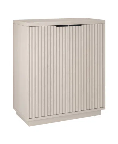 Hudson & Canal 28" Mansfield Wide Rectangular Accent Cabinet In Alder White