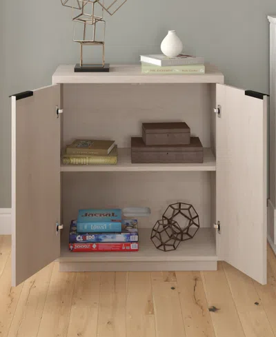 Hudson & Canal 28" Mansfield Wide Rectangular Accent Cabinet In Alder White