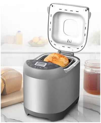 Elite Cuisine 2lb Programmable Bread Machine In Stainless Steel