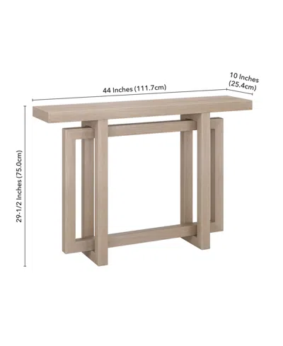 Hudson & Canal 44" Breslow Wide Rectangular Console Table In Alder White
