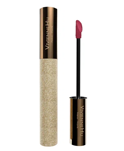 Vivienne Hu Goldsand 2-in-1 Liquid Lipstick & Cheek Blush, Soft Matte In 813 Wine