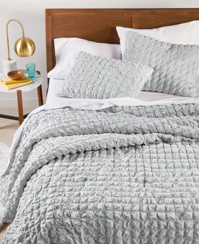Arch Studio Seersucker 3-pc. Comforter Set, King, Exclusively At Macy's In Silver