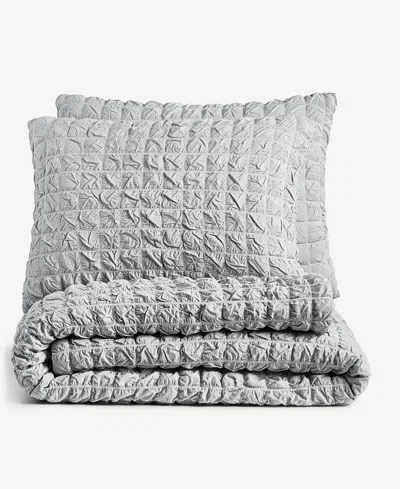 Arch Studio Seersucker 3-pc. Comforter Set, King, Exclusively At Macy's In Silver