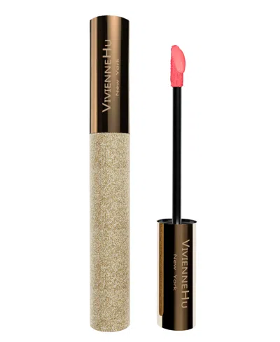 Vivienne Hu Goldsand 2-in-1 Liquid Lipstick & Cheek Blush, Soft Matte In 808 Brick Pink