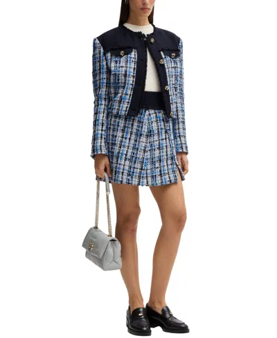 Hugo Boss Mini Skirt In Multicolored Tweed In Open Misc