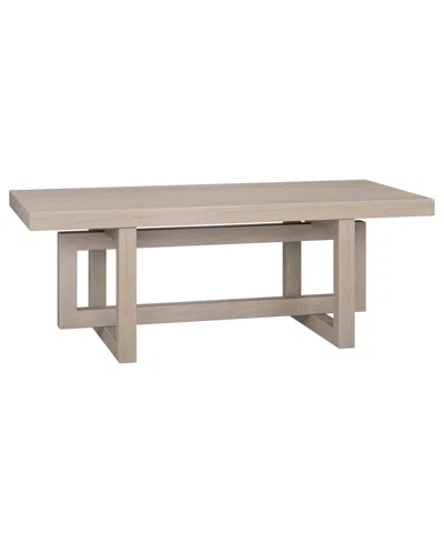 Hudson & Canal 47" Breslow Wide Rectangular Coffee Table In Alder White