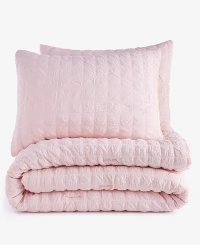 Arch Studio Seersucker 3-pc. Comforter Set, King, Exclusively At Macy's In Blush