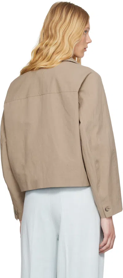Apc Beige Bianca Jacket In Neutral