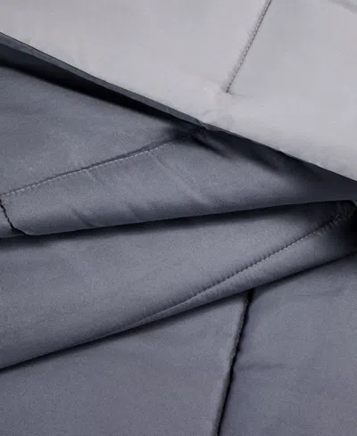 Arch Studio Microfiber Down Alternative Comforter, King, Exclusively At Macy's In Charcoal