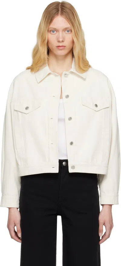 Apc A.p.c. Women's Sainters Denim Jacket In White