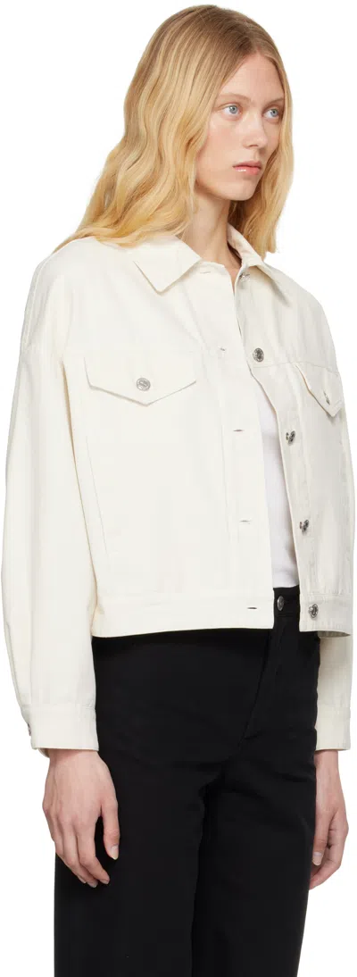 Apc A.p.c. Women's Sainters Denim Jacket In White