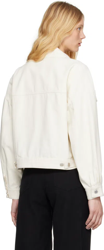 Apc A.p.c. Women's Sainters Denim Jacket In White