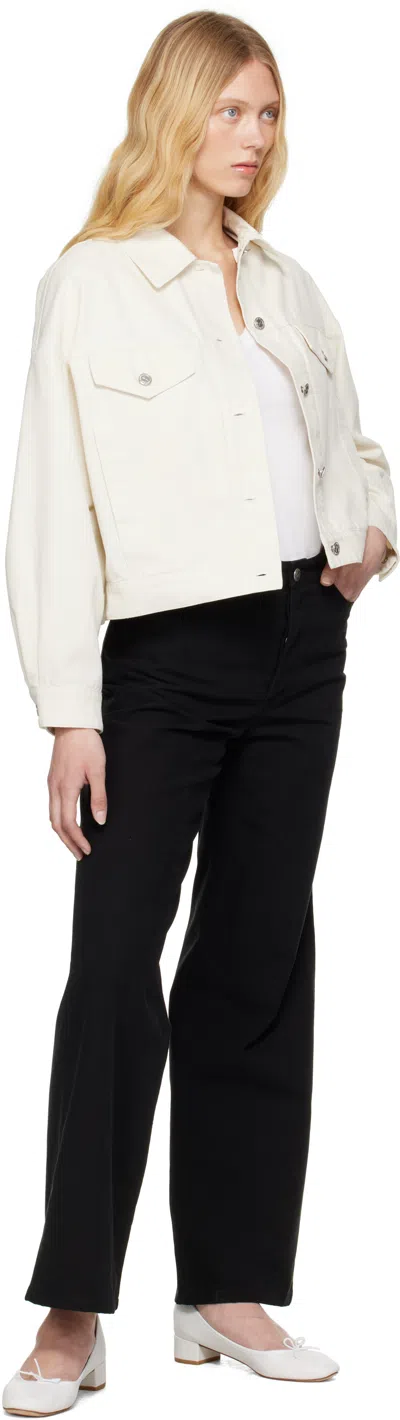 Apc A.p.c. Women's Sainters Denim Jacket In White