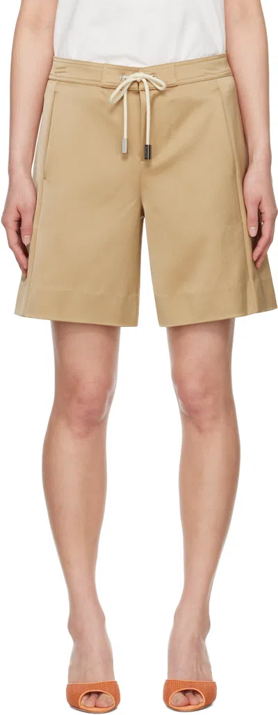 Staud Tan Mendoza Shorts In Caml Camel