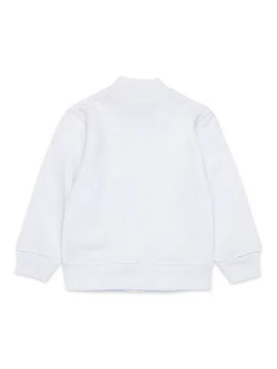 Dsquared2 Felpa Full Zip Con Logo Icon In Weiss
