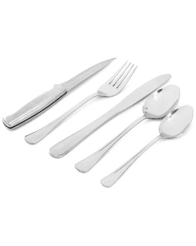 Oster Macmillan 20pc Stainless Steel Flatware Set In Silver
