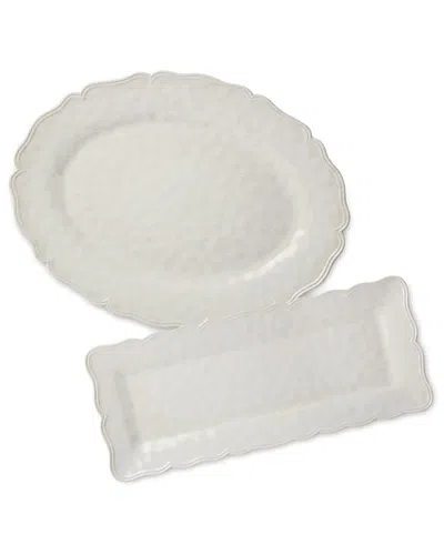 Certified International Isabella Crackle Melamine Platters, Set Of 2