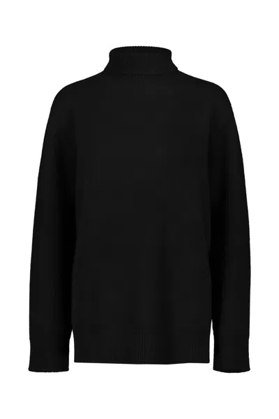 The Row Stepny Wool-cashmere Blend Jumper In Black