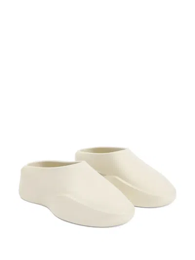 Fear Of God Logo Patch Slip-on Runner Sneakers In White