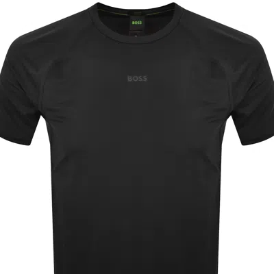 Boss Athleisure Boss Active Push Slim Fit T Shirt Black In Black