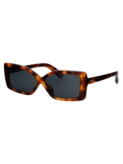 Jacquemus The Spiaggia Butterfly Sunglasses In Brown