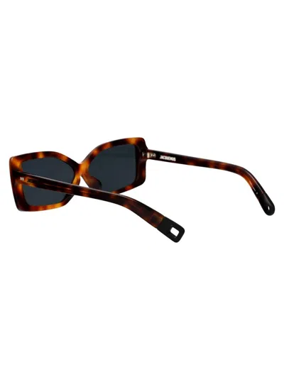 Jacquemus The Spiaggia Butterfly Sunglasses In Brown