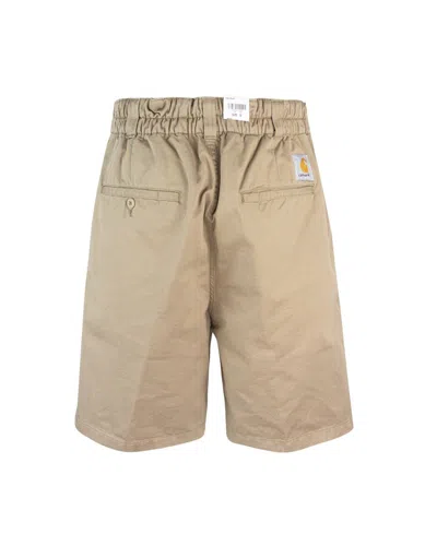 Carhartt Bermuda Marv Leather In Toni Neutri