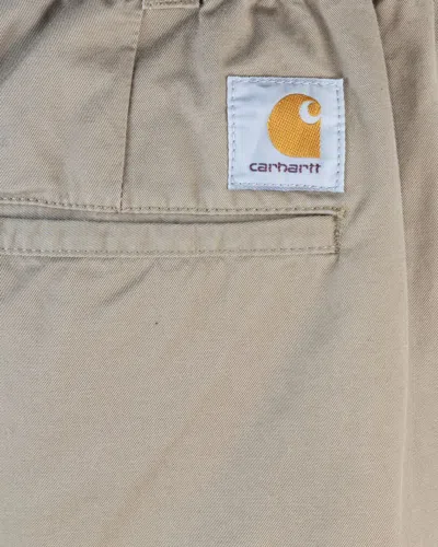Carhartt Bermuda Marv Leather In Toni Neutri