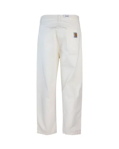 Carhartt Wip Pantalone Landon Off White In White
