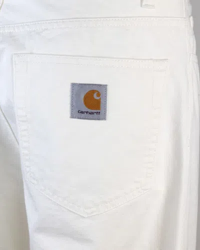 Carhartt Wip Pantalone Landon Off White In White