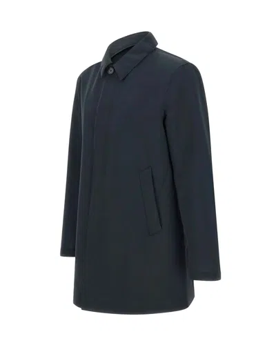Peuterey Hinnoya Tx Navy Blue Parka In Blue