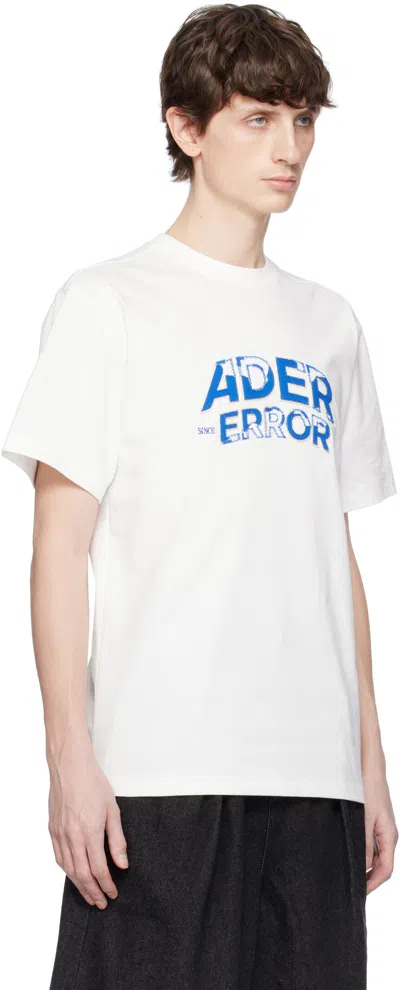 Ader Error Logo-embroidered T-shirt In Off White