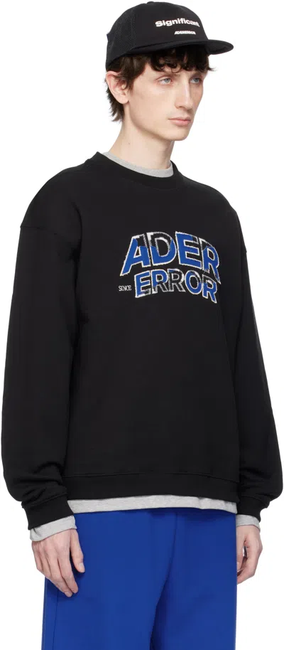 Ader Error Cotton Sweatshirts In Black