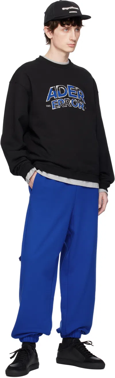 Ader Error Cotton Sweatshirts In Black