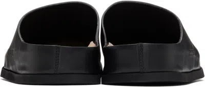 Common Projects Black Leather Slip-on Loafers In 7547 Black