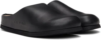 Common Projects Black Leather Slip-on Loafers In 7547 Black