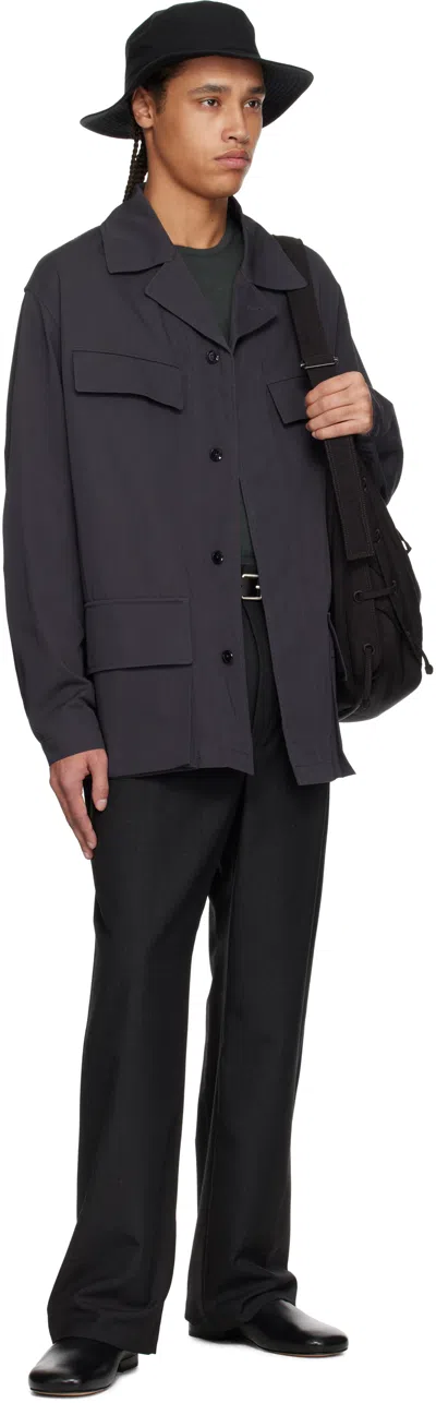 Lemaire Soft Game Medium Bag In Br490 Dark Chocolate