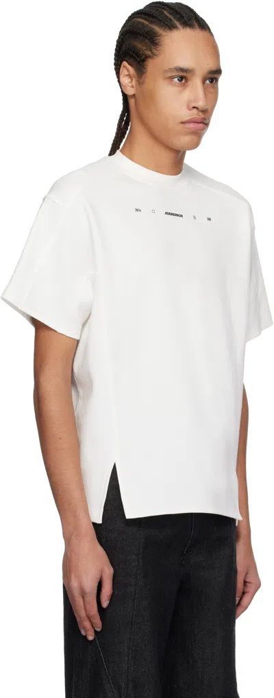 Ader Error White 0103 T-shirt In Off White
