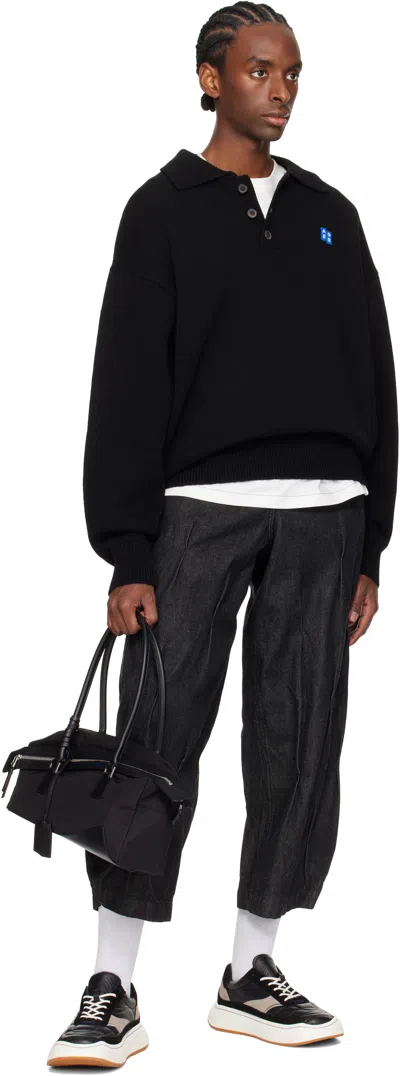 Ader Error Men's Log Sneakers In Black