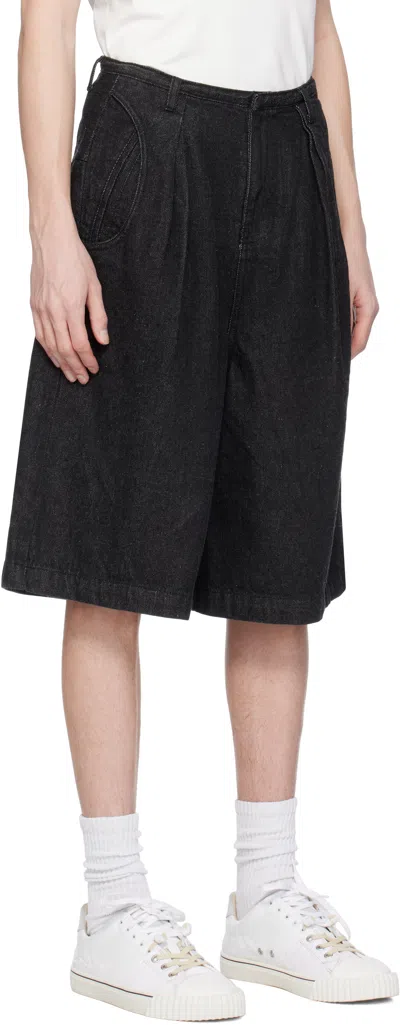 Ader Error Black 0201 Denim Shorts In Black