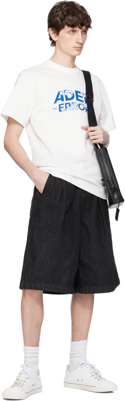 Ader Error Black 0201 Denim Shorts In Black