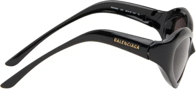 Balenciaga Black Orbit Cat Sunglasses In 001 Black